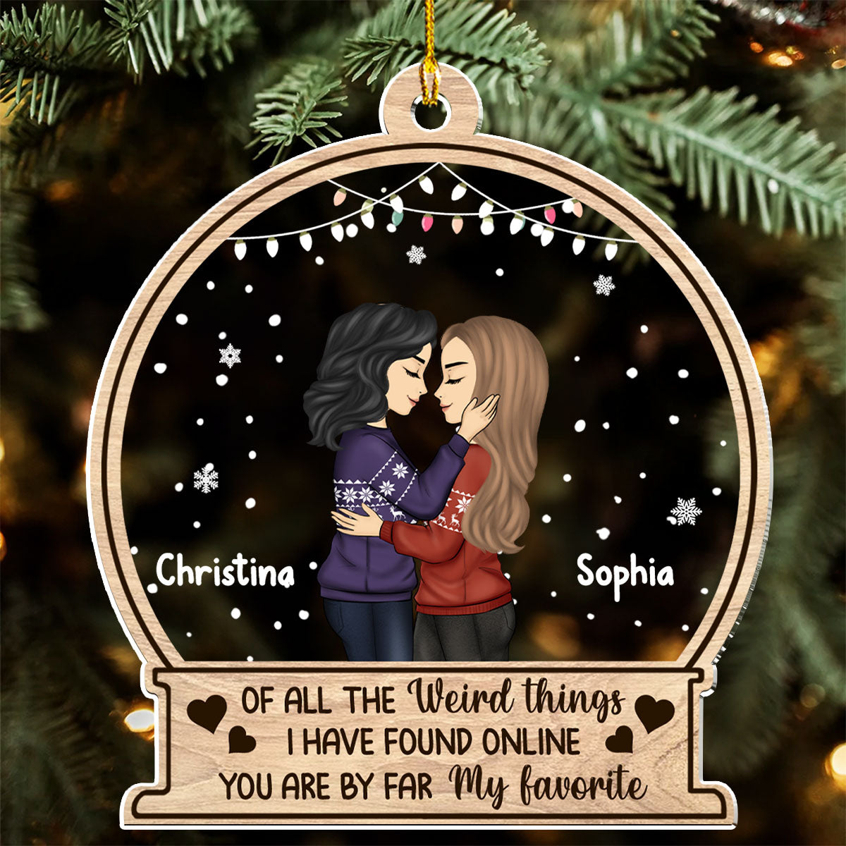 You Are My Favorite - Personalized Custom Acrylic Ornament