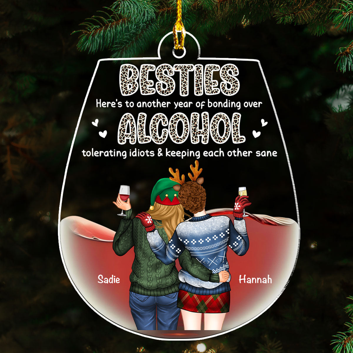 Alcohol Tolerating - Personalized Custom Acrylic Ornament