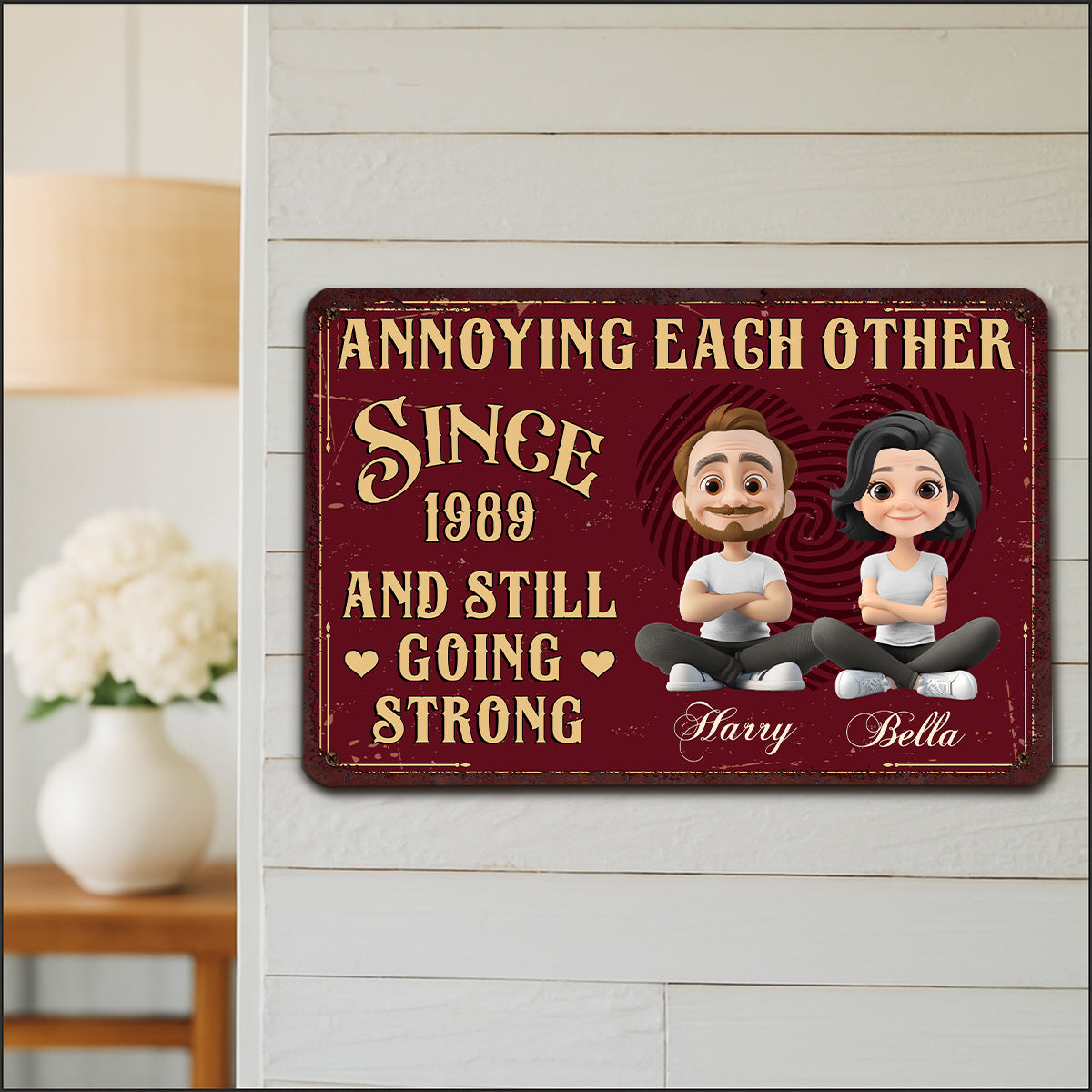 Together Forever - Personalized Custom Metal Sign
