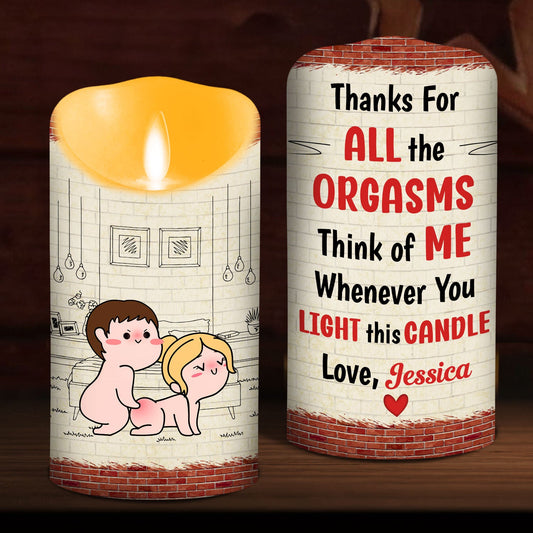 Thank You My Love - Personalized Custom LED Candle