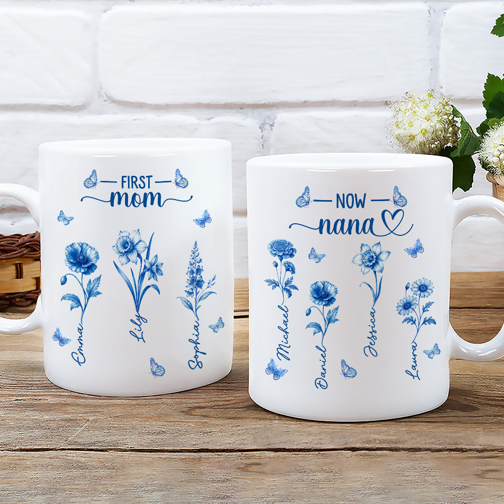 First Mom Now Grandma 2 - Personalized Custom Coffee Mug