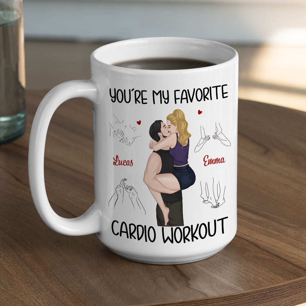 My Favorite Cardio Version 2 - Personalized Custom Coffee Mug
