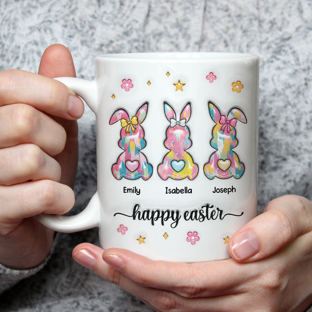 Bunny Love - Personalized Custom 3D Inflated Effect Mug