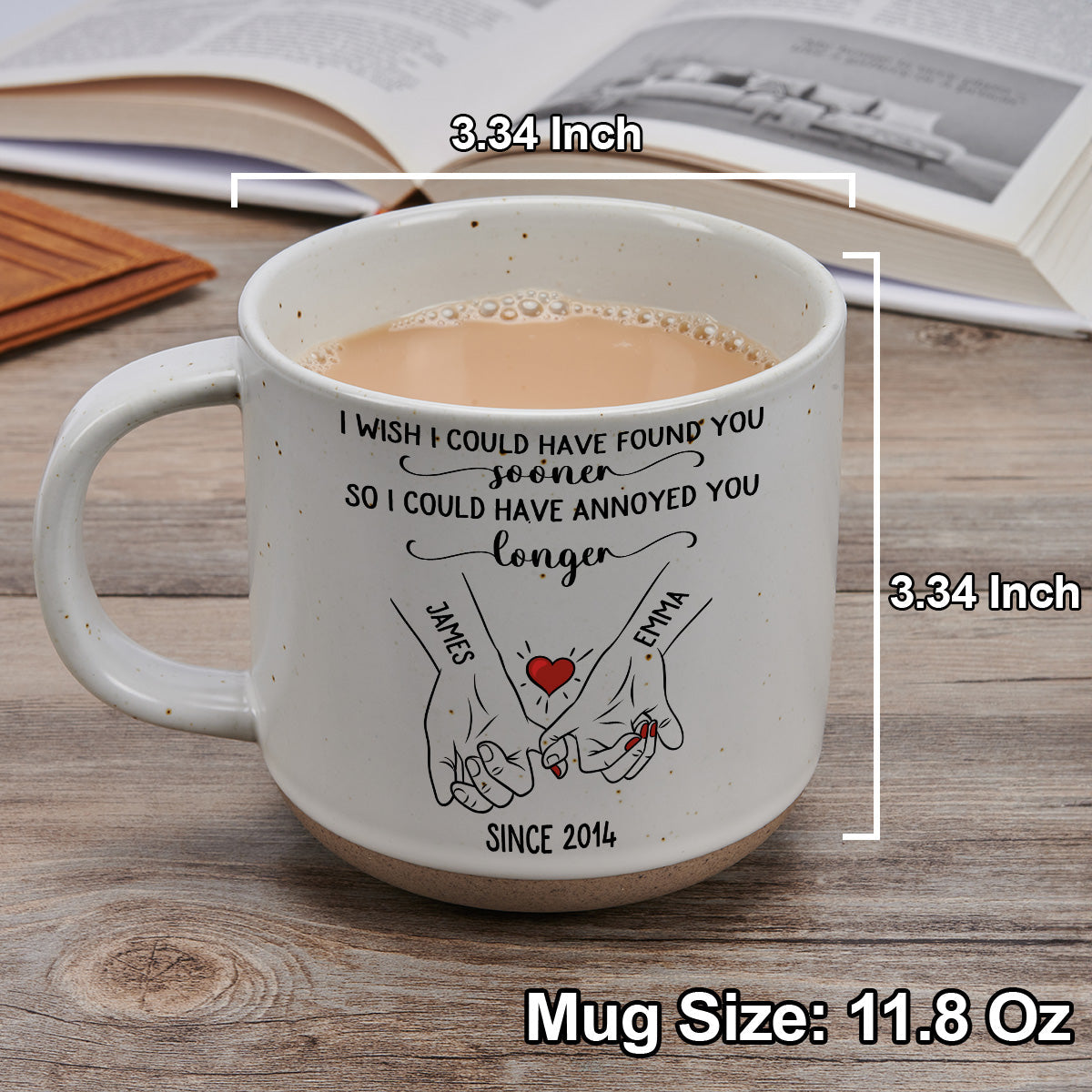 Meet You Sooner - Personalized Custom Pottery Mug