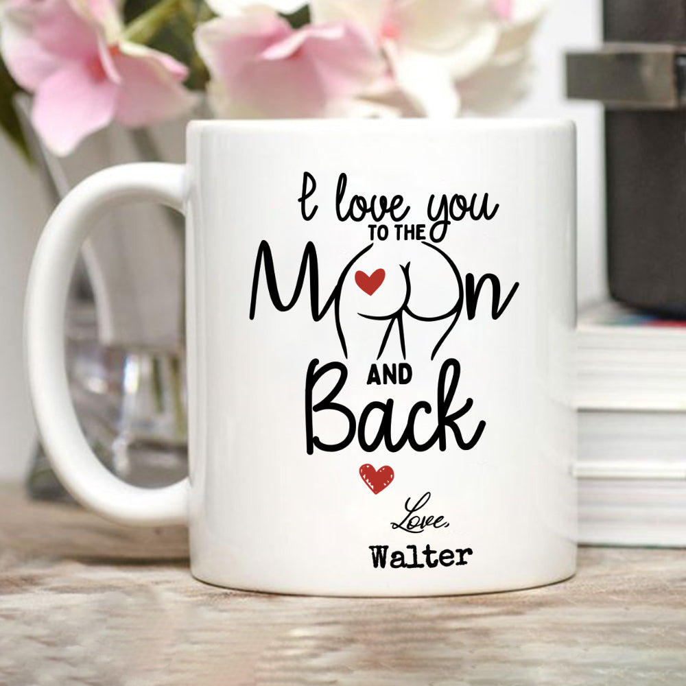 To The Moon - Personalized Custom Coffee Mug