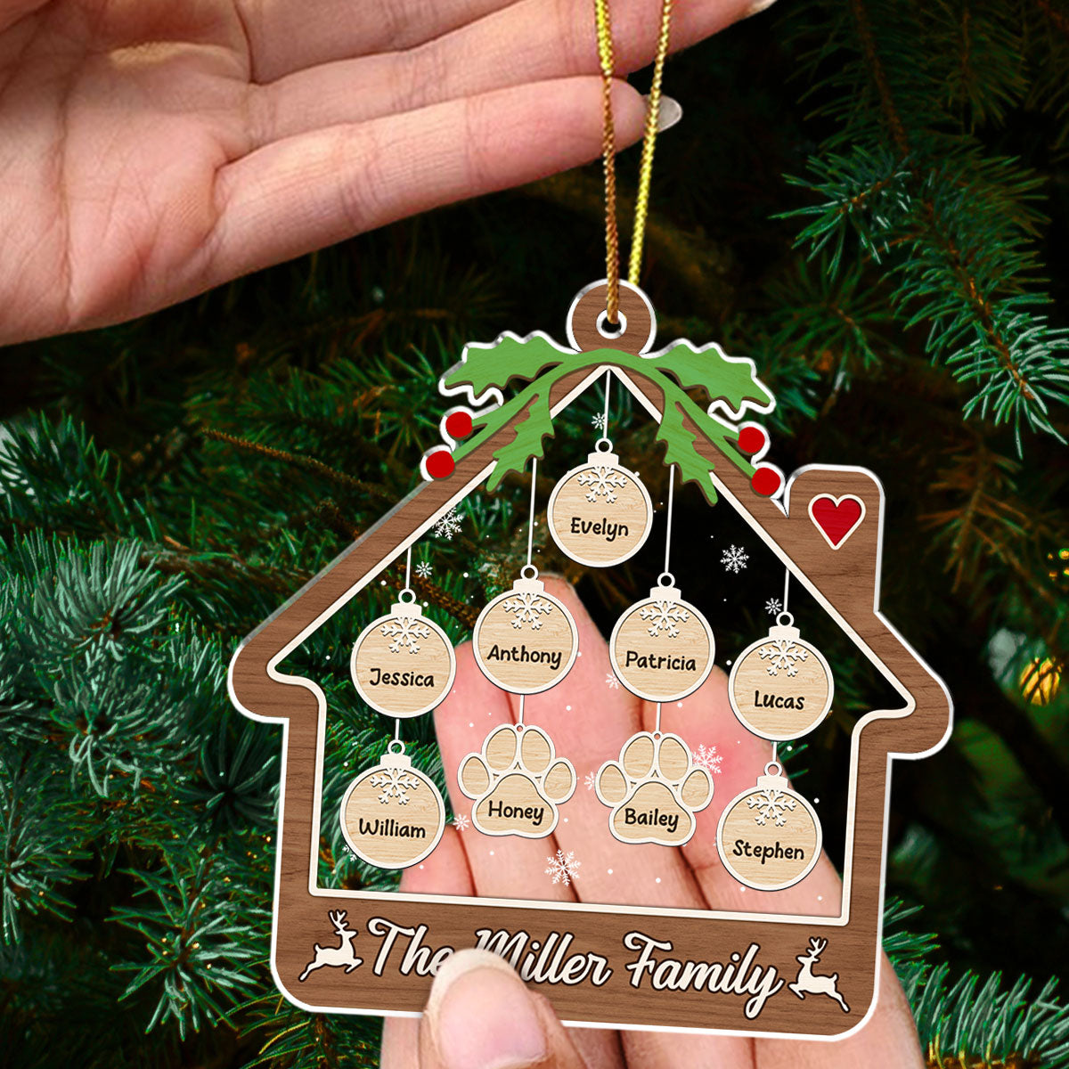 Loving Home - Personalized Custom Acrylic Ornament