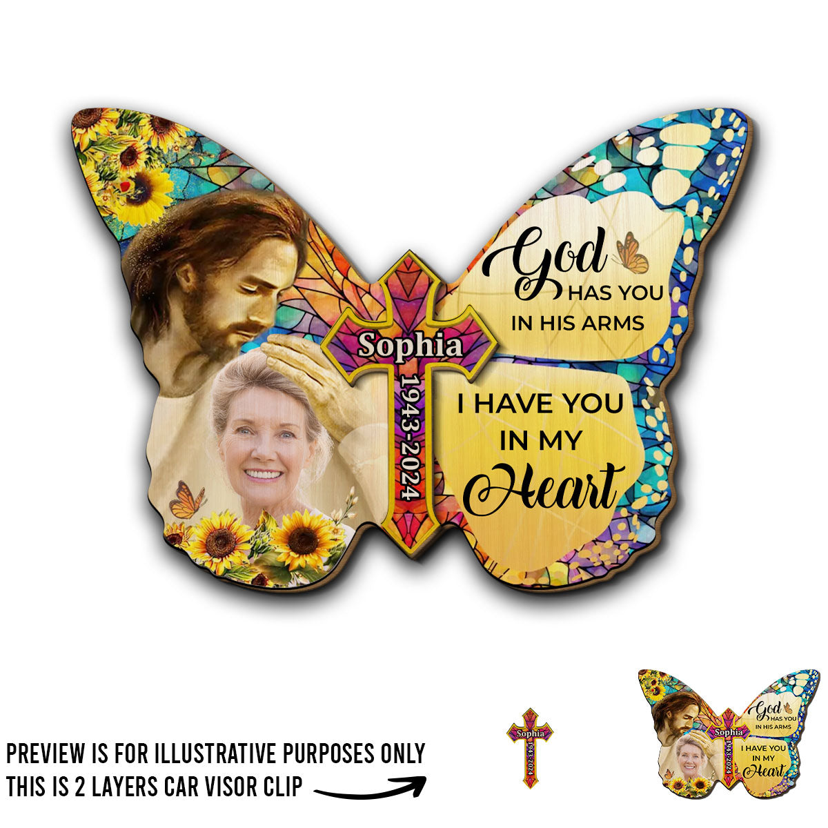 Have You In My Heart - Personalized Custom Car Visor Clip