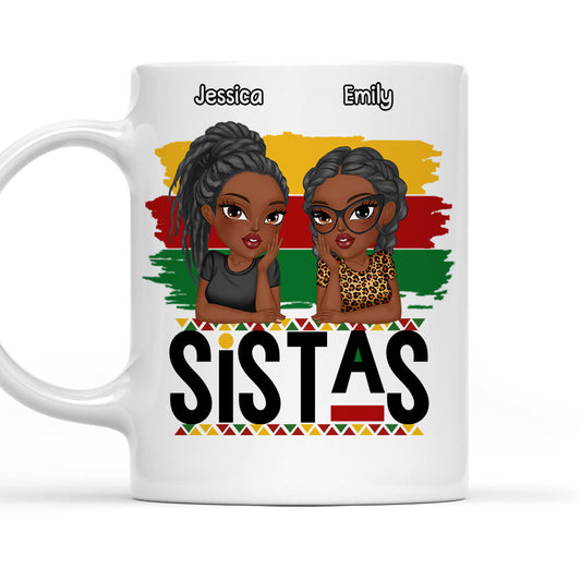 Sistas Forever - Personalized Custom Coffee Mug