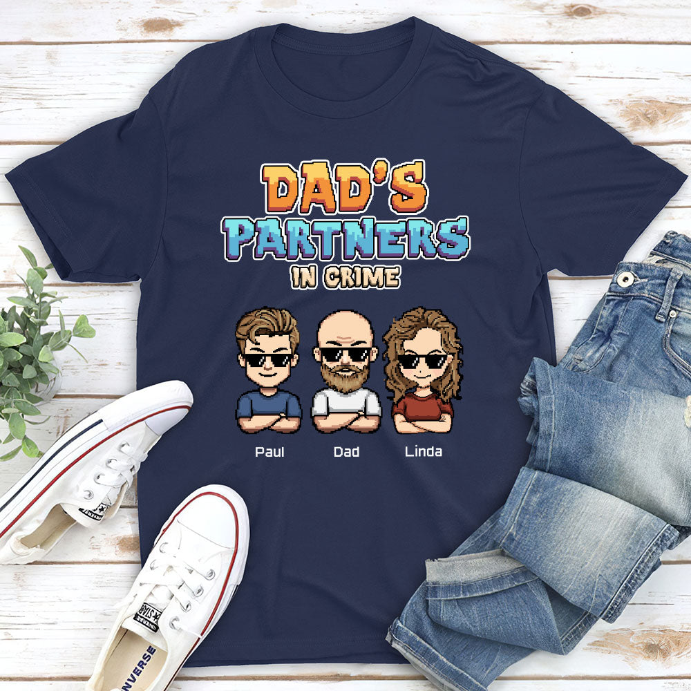 Dad Partners In Crime - Personalized Custom Shirt