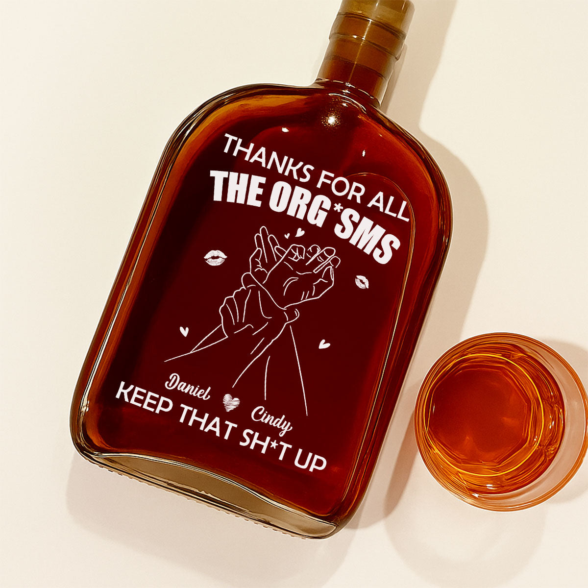 Thanks For All - Personalized Custom Spirits Decanter