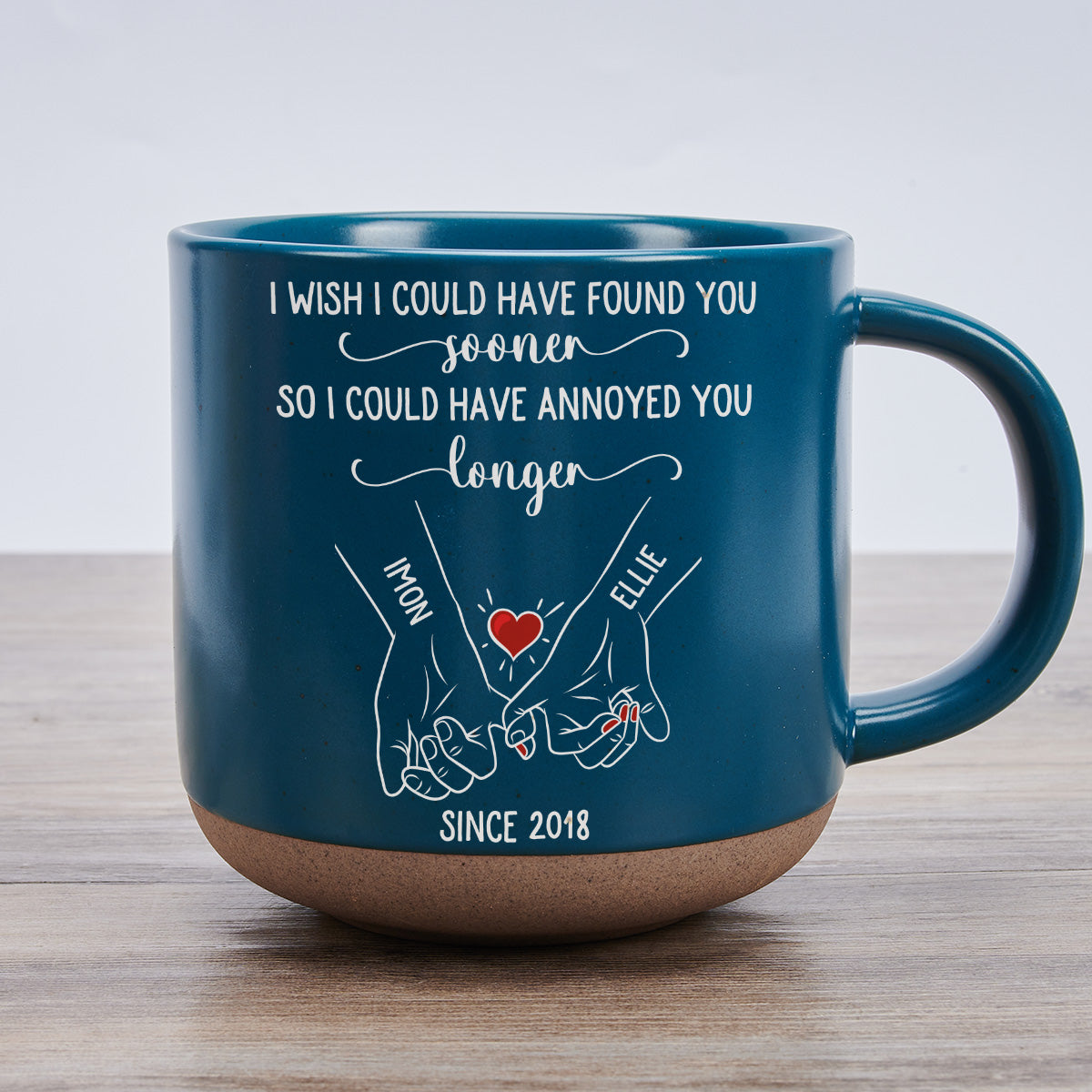 Meet You Sooner - Personalized Custom Pottery Mug