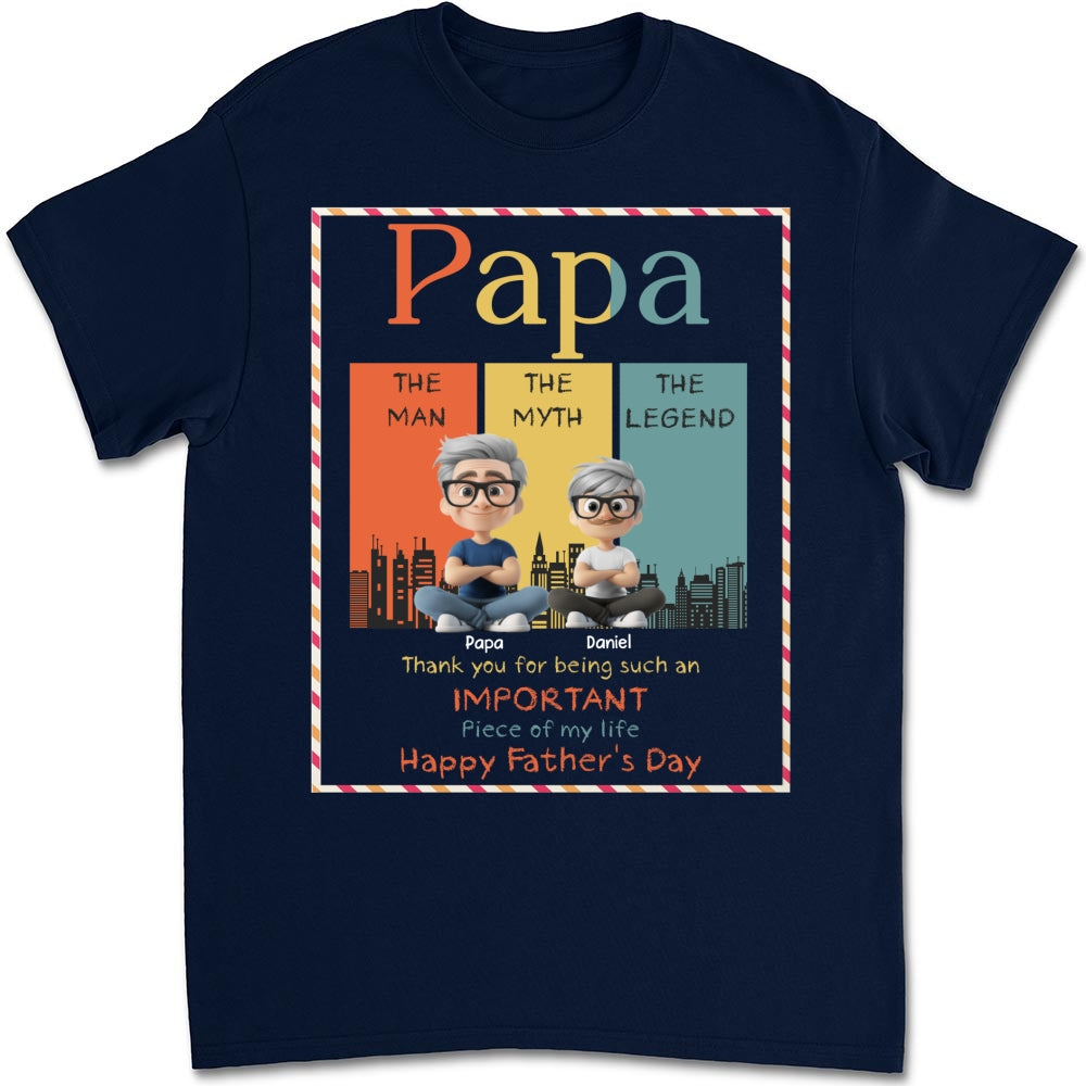 The Myth Who Raised Me - Personalized Custom Shirt