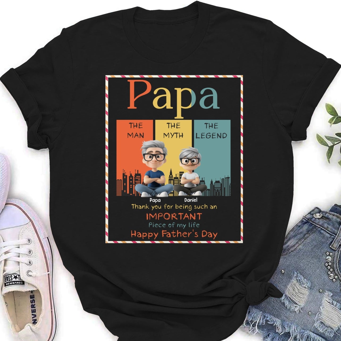 The Myth Who Raised Me - Personalized Custom Shirt
