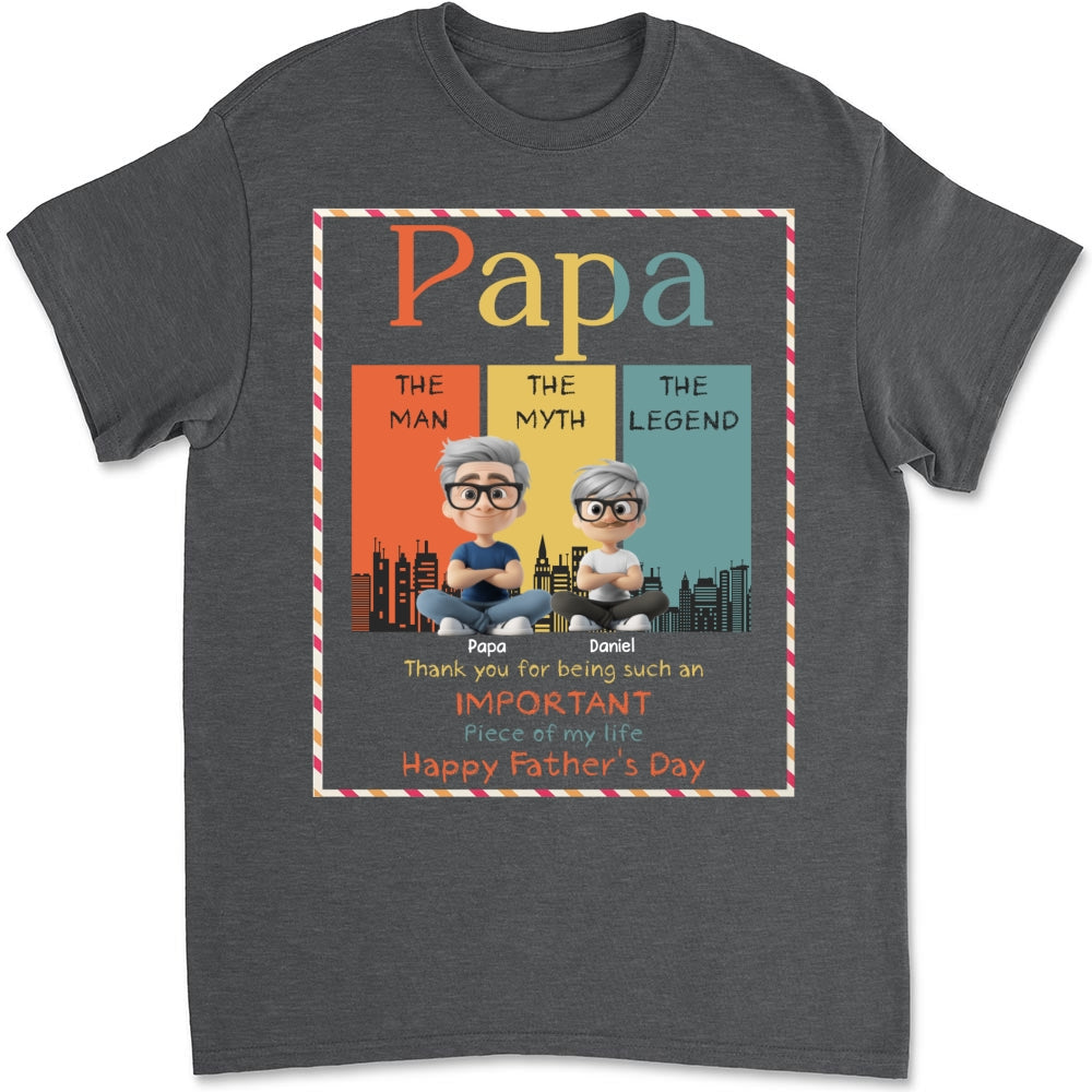 The Myth Who Raised Me - Personalized Custom Shirt