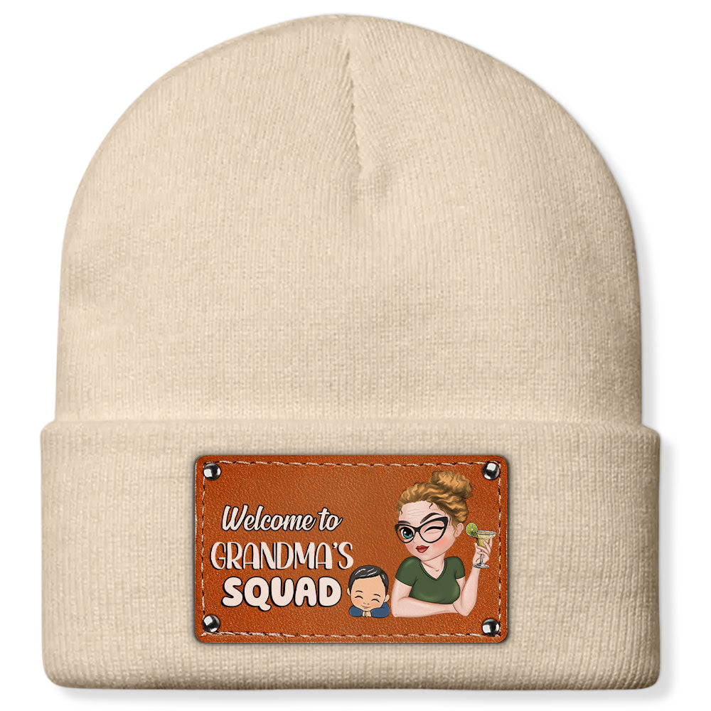 Welcome To Grandmas Squad - Personalized Custom Beanie