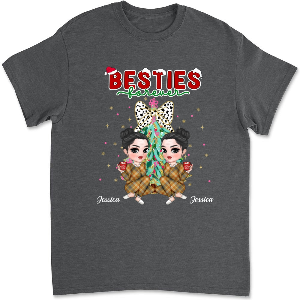 Bestie Sitting Christmas - Personalized Custom Shirt