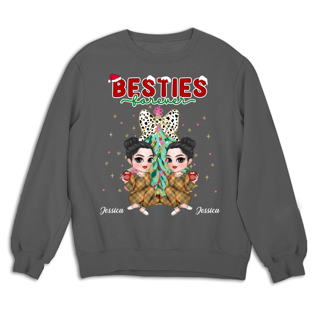 Bestie Sitting Christmas - Personalized Custom Shirt