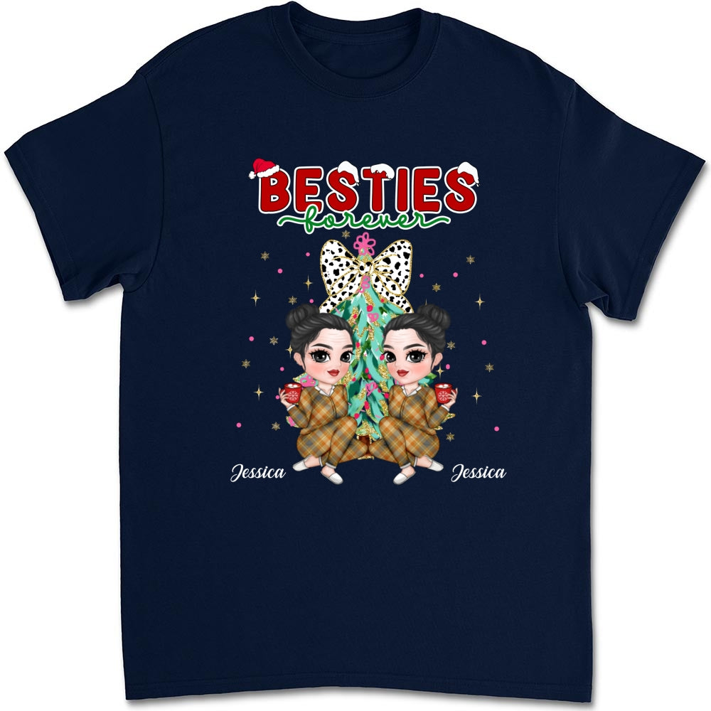 Bestie Sitting Christmas - Personalized Custom Shirt