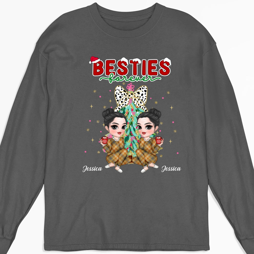 Bestie Sitting Christmas - Personalized Custom Shirt