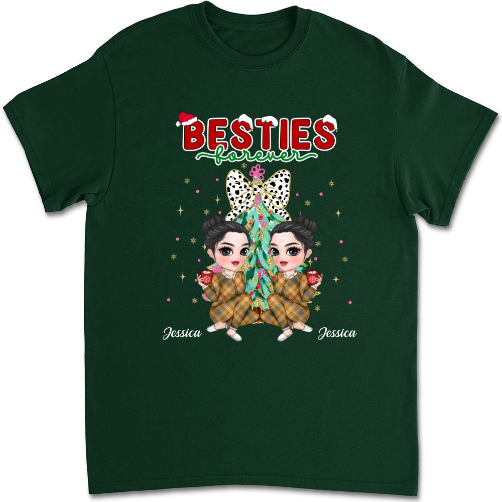 Bestie Sitting Christmas - Personalized Custom Shirt
