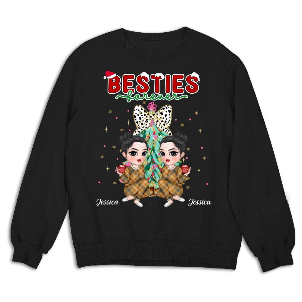 Bestie Sitting Christmas - Personalized Custom Shirt