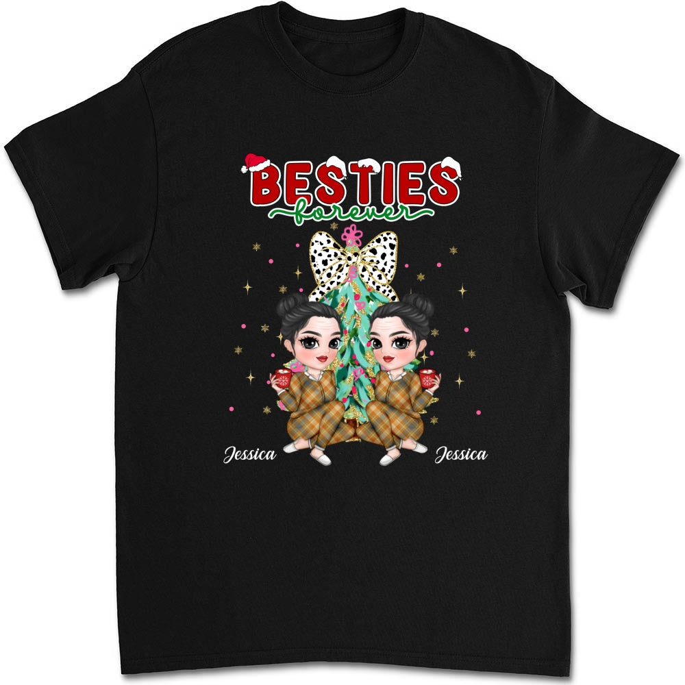 Bestie Sitting Christmas - Personalized Custom Shirt