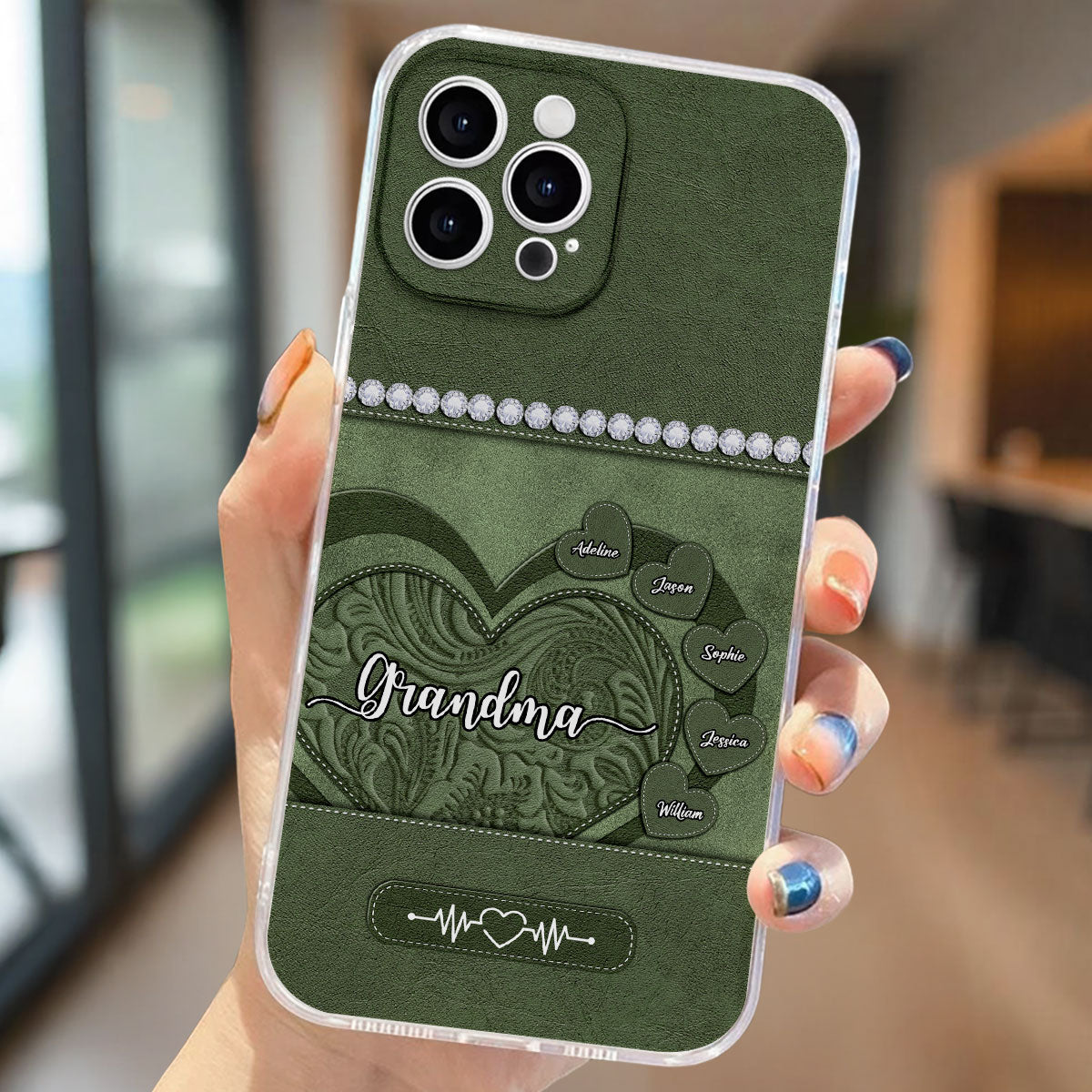 Floral Heart - Personalized Custom Phone Case