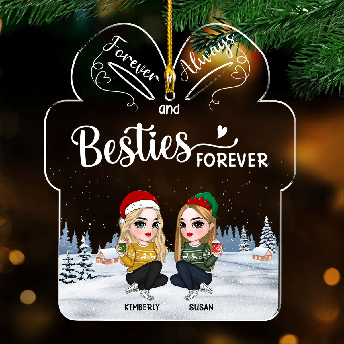 Our Friendship Is A True Blessing To Me - Personalized Custom Acrylic Ornament