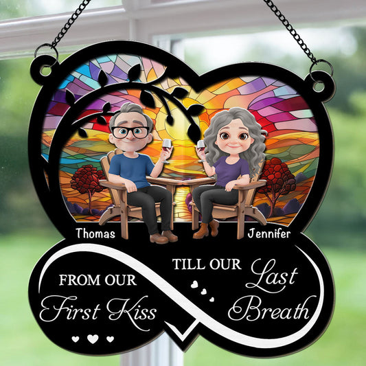 From Our First Kiss - Personalized Custom Suncatcher