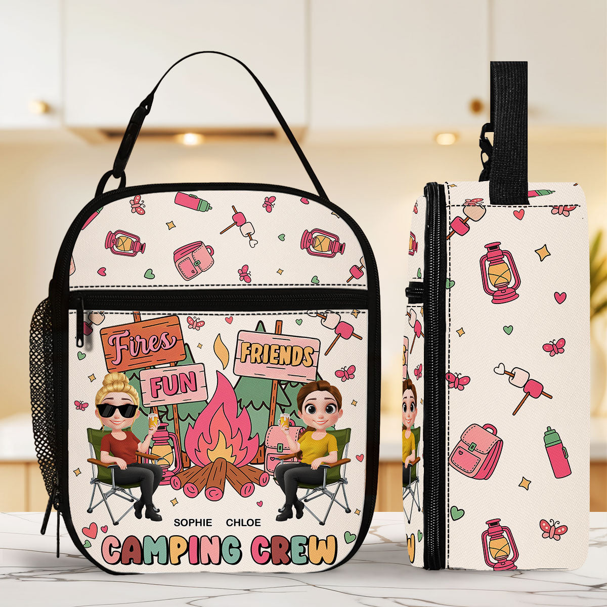 Camping Crew - Personalized Custom Insulated Lunch Bag