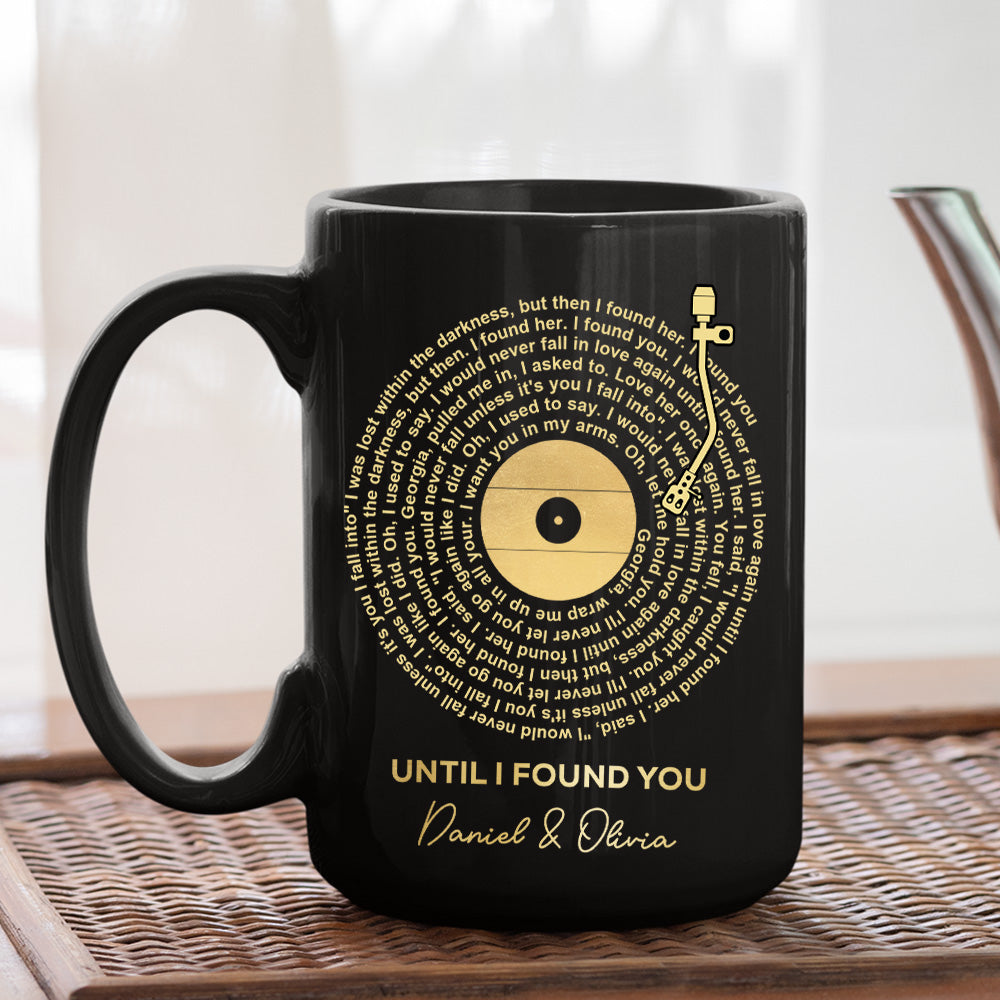 Custom Favorite Spiral Song Lyrics - Personalized Custom Coffee Mug