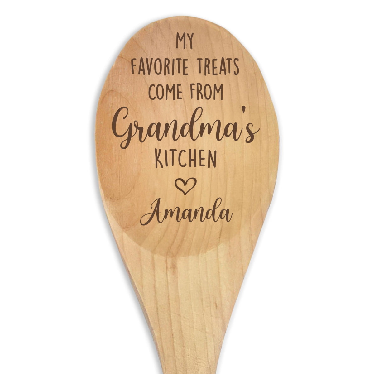 My Favorite Treats - Personalized Custom Engraved Wooden Spoon