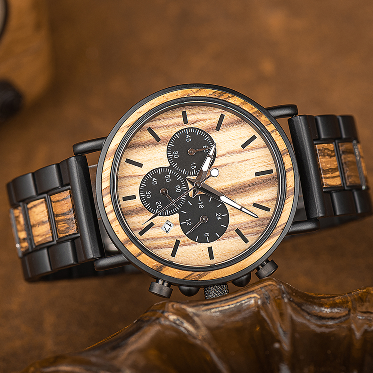 To My Husband - Personalized Engraved Wooden Watches GP009