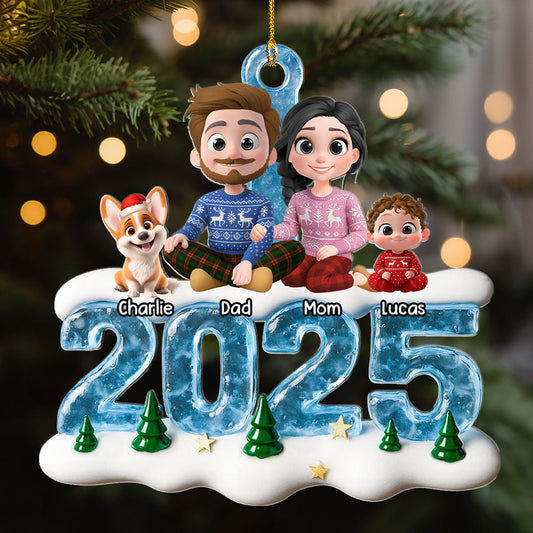 We And Our Kids Ice - Personalized Custom Acrylic Ornament
