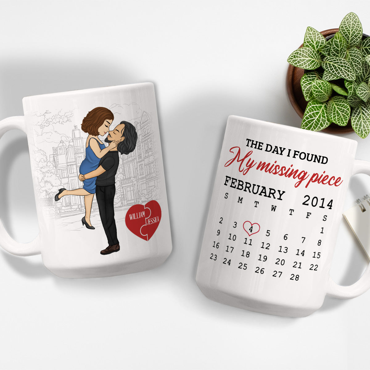 I Found My Piece - Personalized Custom Coffee Mug