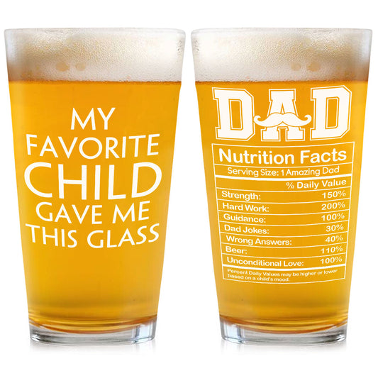 Amazing Dad - Personalized Custom Beer Glass