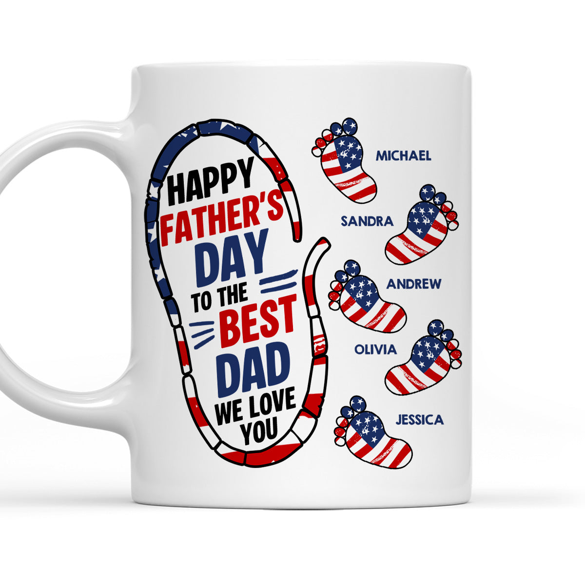 Best Dad We Love You - Personalized Custom Coffee Mug