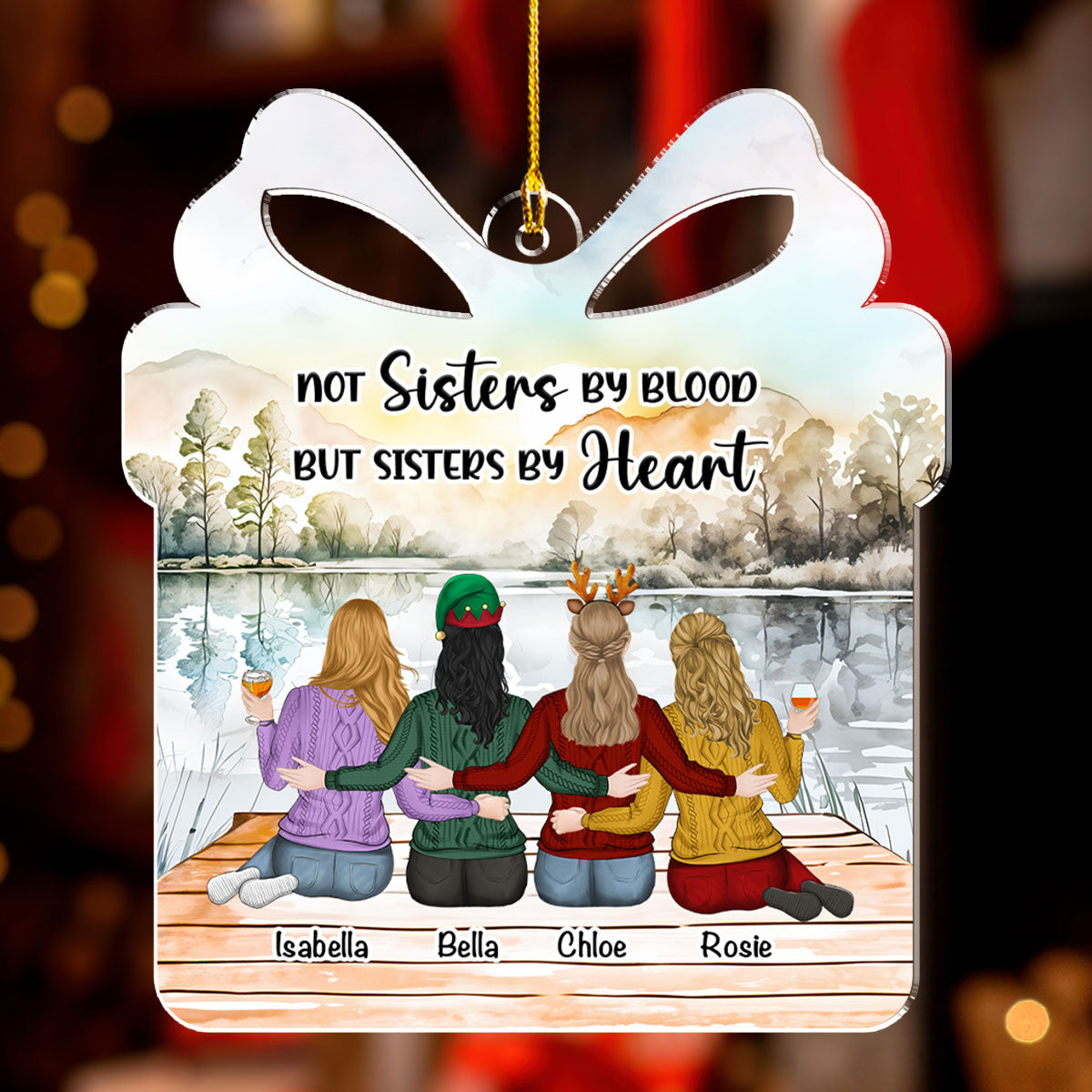 Friendship Is A Gift - Personalized Custom Acrylic Ornament