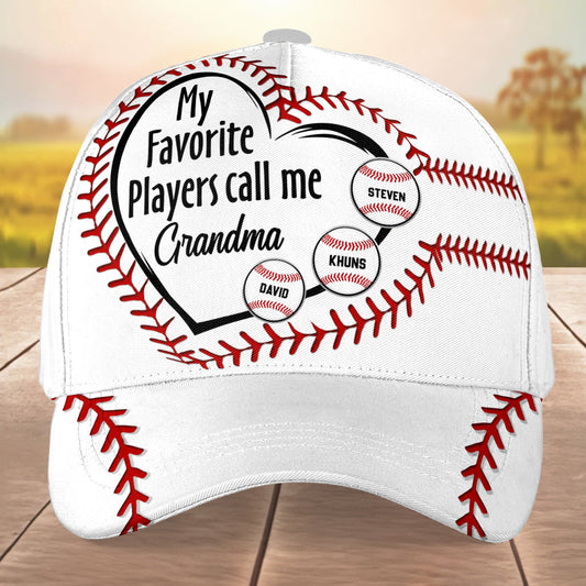 My Favorite Player Call Me - Personalized Custom Classic Cap