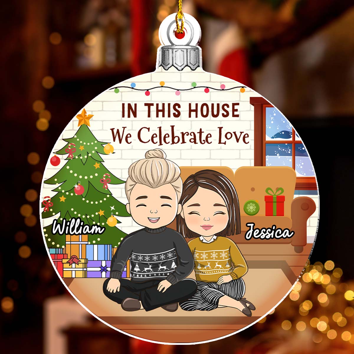 First Christmas In Our New Home 2024 - Personalized Custom Acrylic Ornament