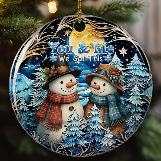 Timeless Winter Ornament - Personalized Custom Ceramic Ornament