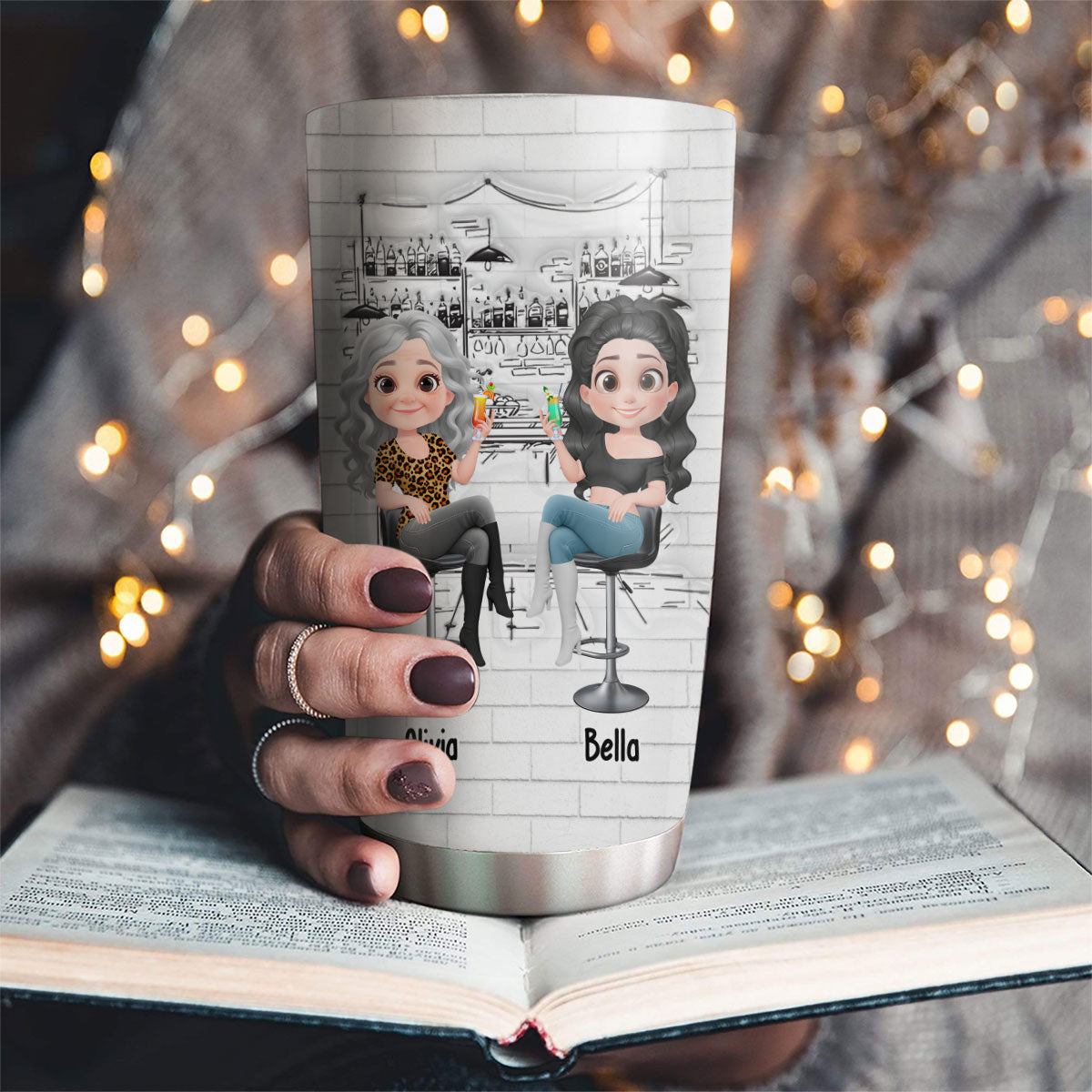 I Love Cute Mom - Personalized Custom 3D Inflated Effect Tumbler