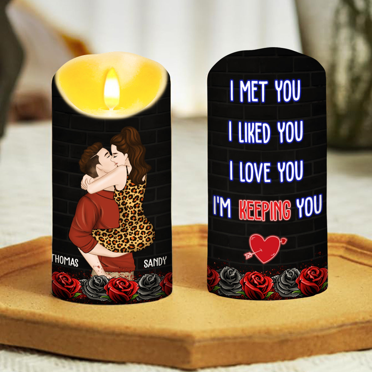 I Am Yours Forever - Personalized Custom LED Candle
