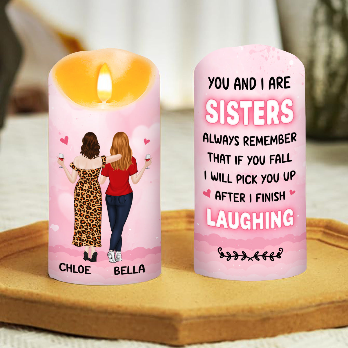 You And I - Personalized Custom LED Candle