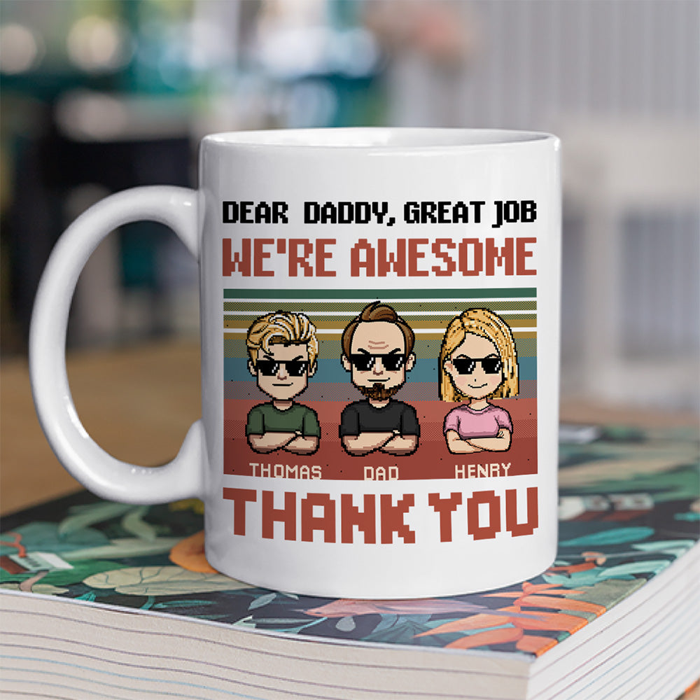 Dear Awesome Father - Personalized Custom Coffee Mug