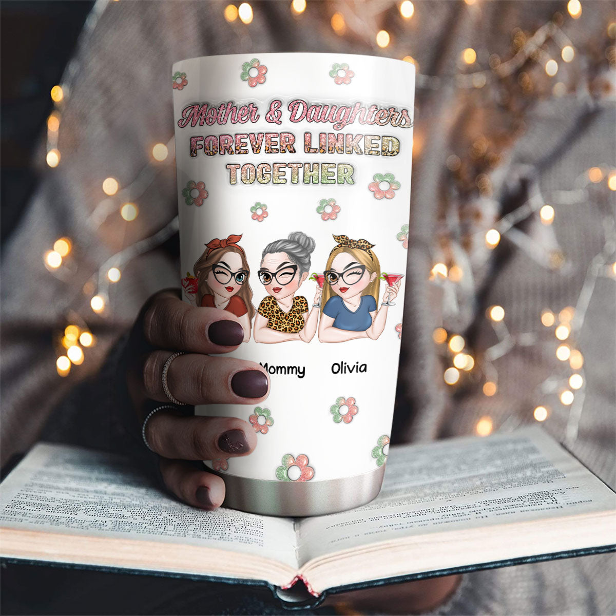 Our Love for You is Unbreakable Mom - Personalized Custom 3D Inflated Effect Tumbler