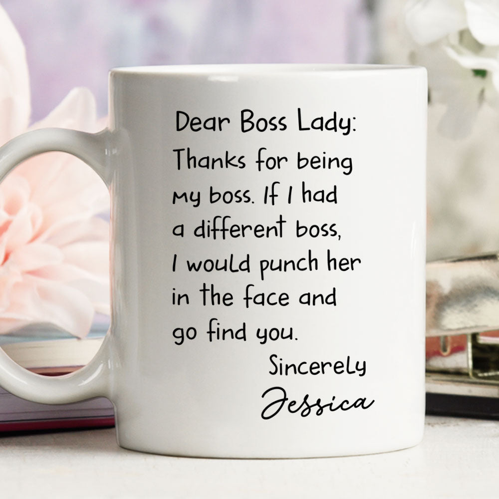 Boss Lady - Personalized Custom Coffee Mug