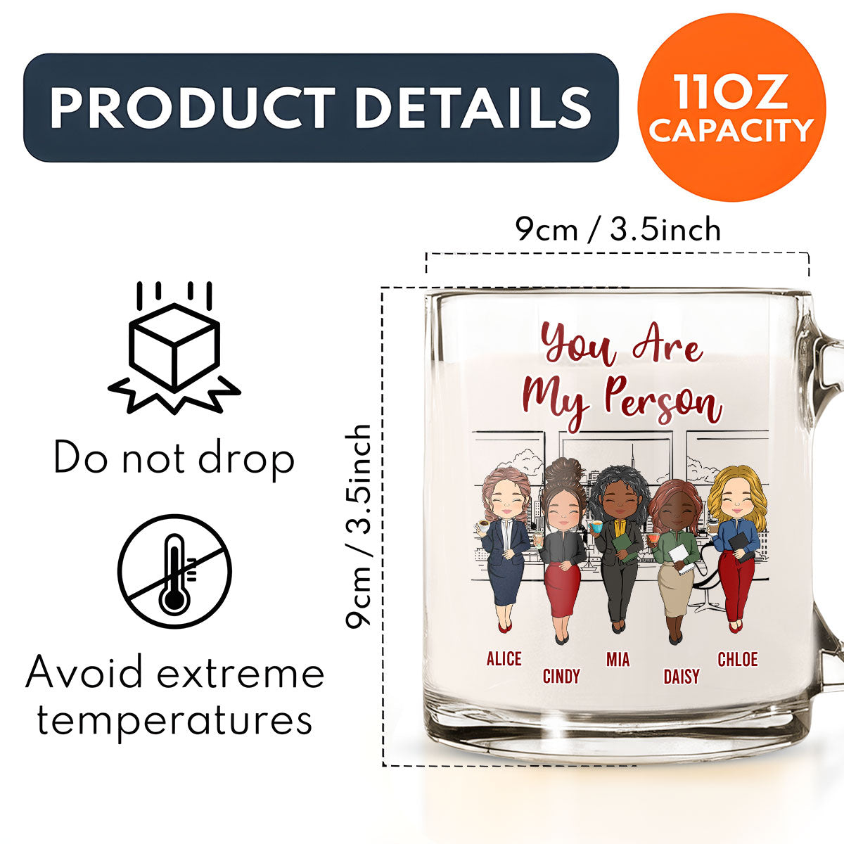 Work Made Us Colleagues Office Worker - Personalized Custom Glass Mug