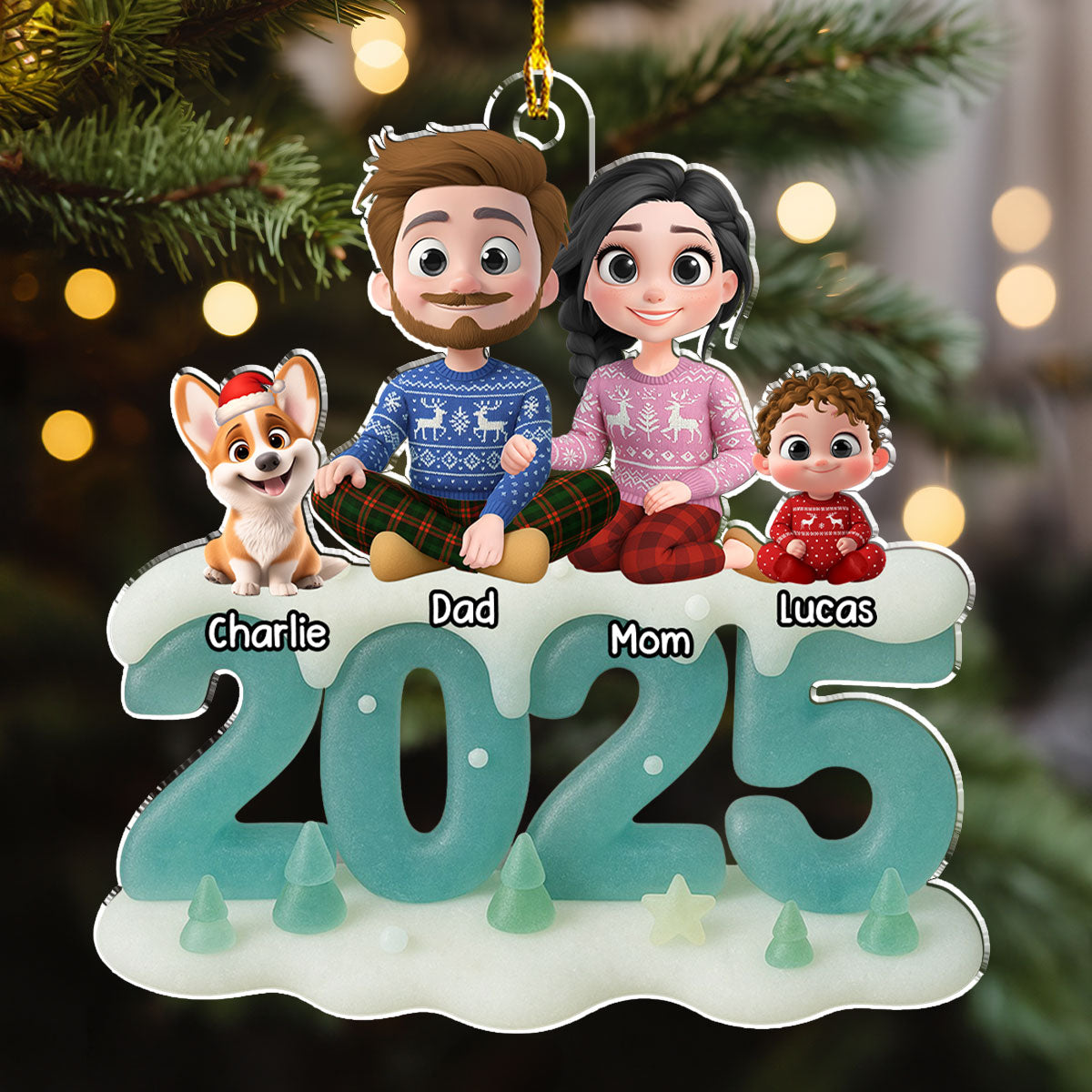 See Through You - Personalized Custom 3D Effect Acrylic Ornament