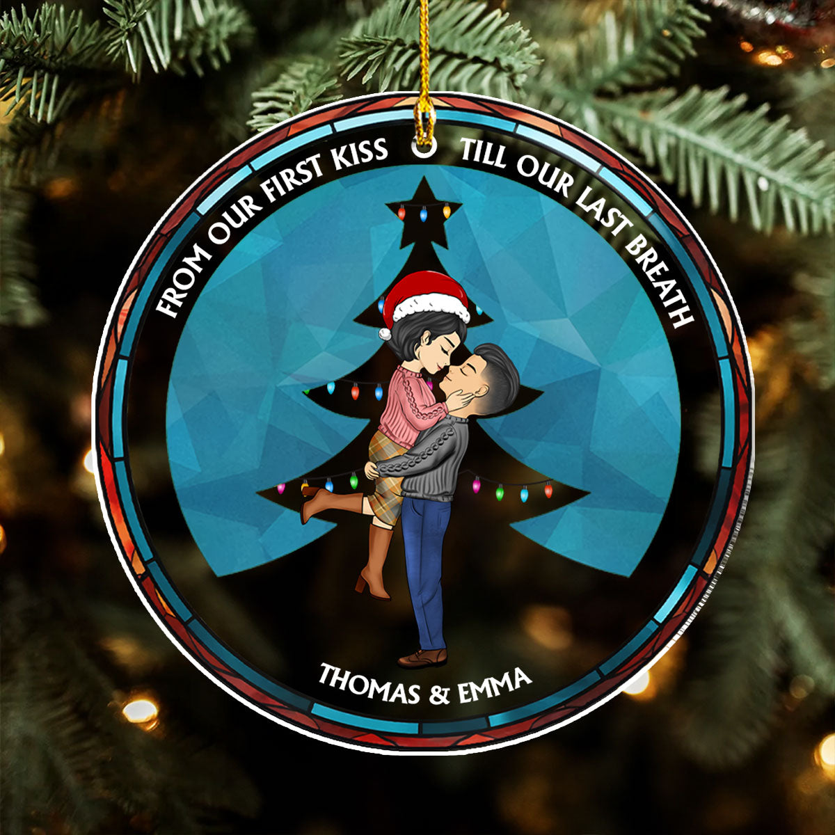From Our First Kiss - Personalized Custom Acrylic Ornament